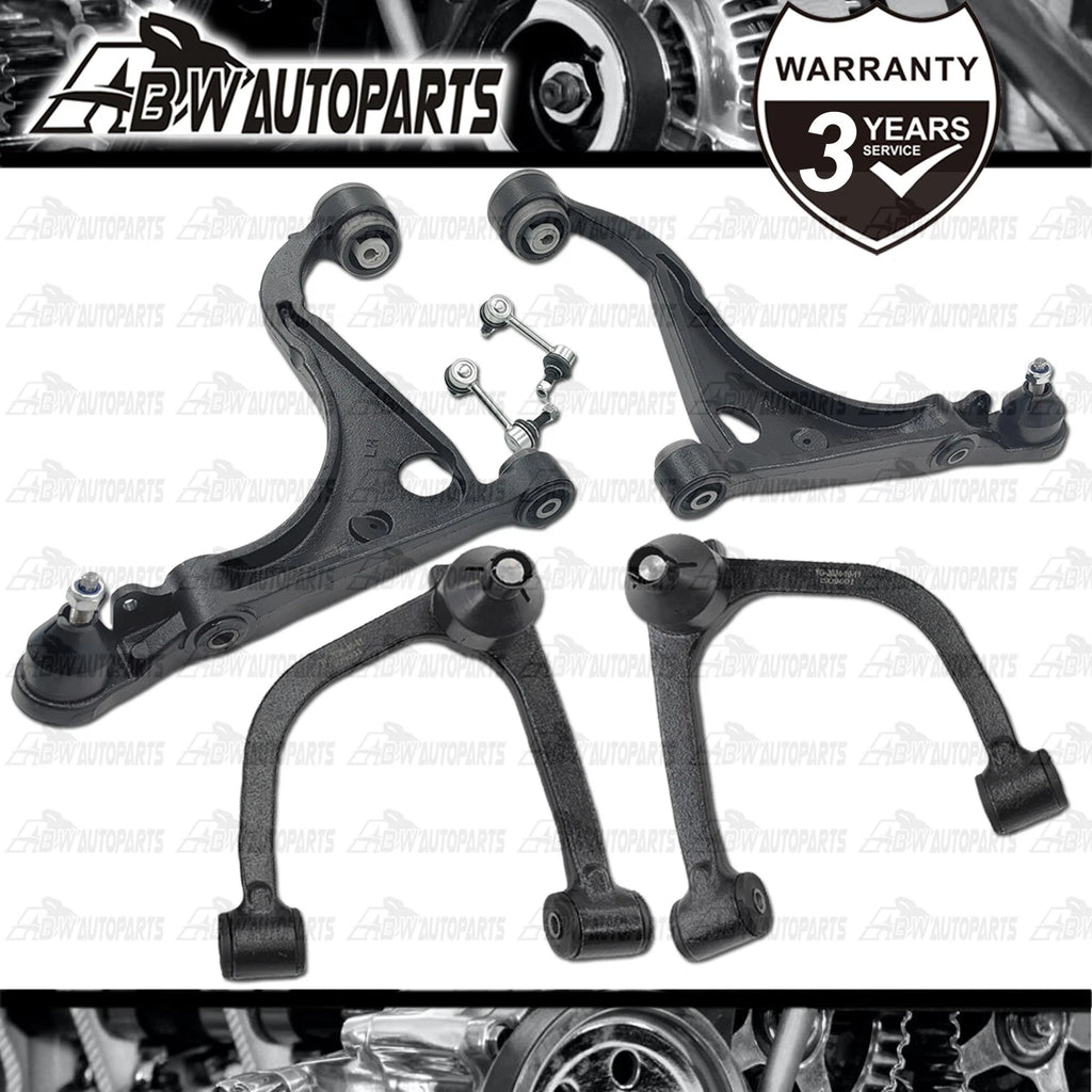 FRONT UPPER LOWER Control Arms +Sway Bar Link KIT for FORD FALCON AU2 BA BF L+R