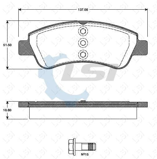 Front Brake Pads & Disc Rotors Set – Peugeot 307 1.6 XS 2001-2008 (266mm Vented)