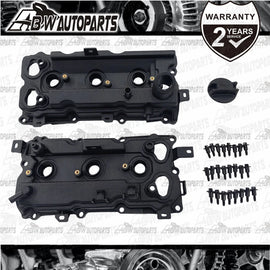 Engine Valve Cover Pair w/ Gasket LH RH Sides for Nissan Infinity VQ35HR