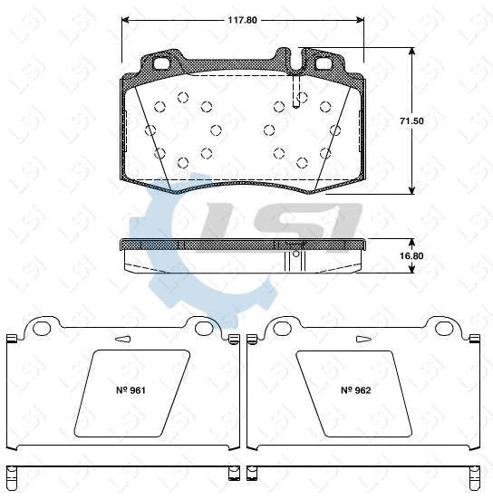 Front Disc Rotor and Brake Pads + sensors for MB ML350 ML430 W163 348mm