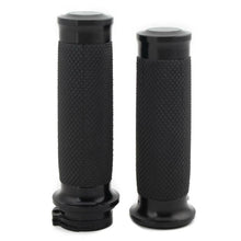 Load image into Gallery viewer, 1" 25mm Black Handlebar Hand Grips For Harley For Fatboy Sportster Dyna Softail