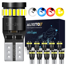 Load image into Gallery viewer, 2/10x T10 168 175 Car Bulb LED Canbus AMBER RED WHITE Side Light Bulbs Globe AU