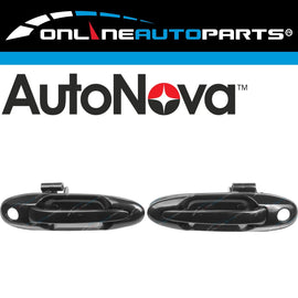 Black Front Outer Door Handles for Landcruiser FZJ105 HDJ100 HZJ105 UZJ100