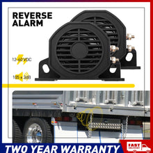 Load image into Gallery viewer, 2x ALARM BUZZER 105Db HEAVY DUTY TRUCK MARINE RV TRAILER LORRY SQUAWKER REVERSE