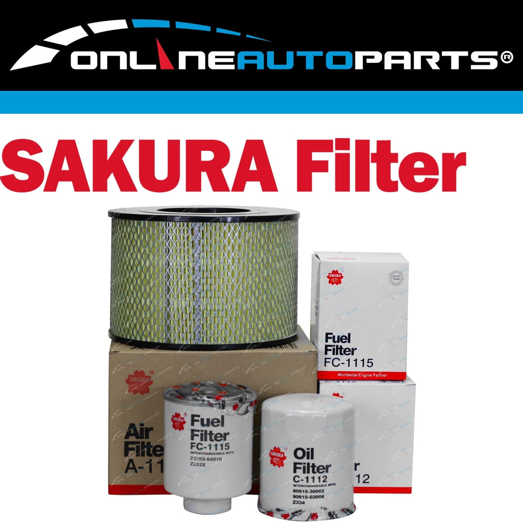 Air Oil Fuel Filter Service Kit for Toyota Diesel HZJ75 HZJ78 HZJ79 HZJ80 1HZ