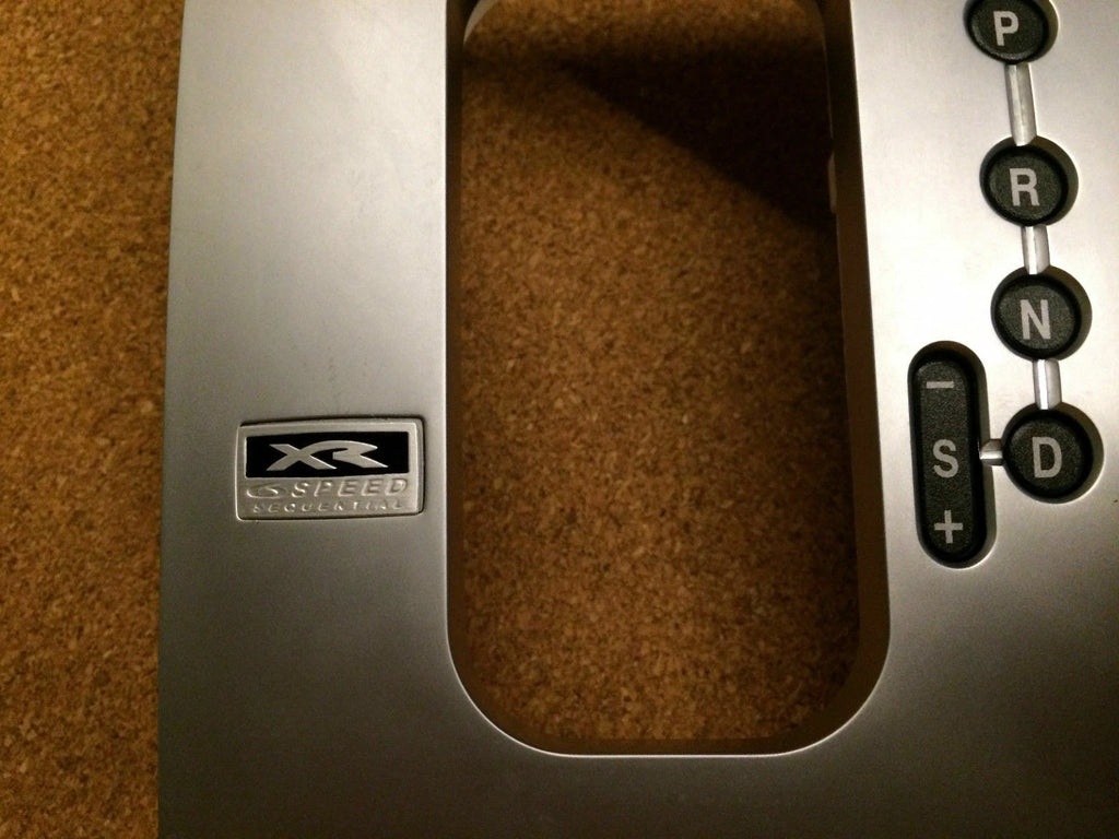 6 SPEED AUTO GEAR SURROUND INSERT BADGE FOR BF XR6/ XR 6 TURBO/XR 8, V8 ENGINE