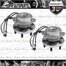 2X FRONT WHEEL BEARING HUB For NISSAN NAVARA D40 4WD & ABS 05-2015 THAI BUILT