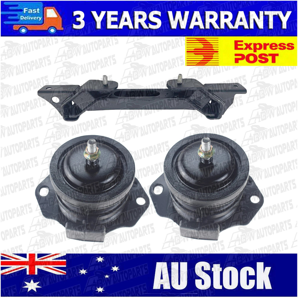 Front + Rear Engine Mount Kit For Mitsubishi Pajero NM NP NS NT NW NX 99-21 Auto