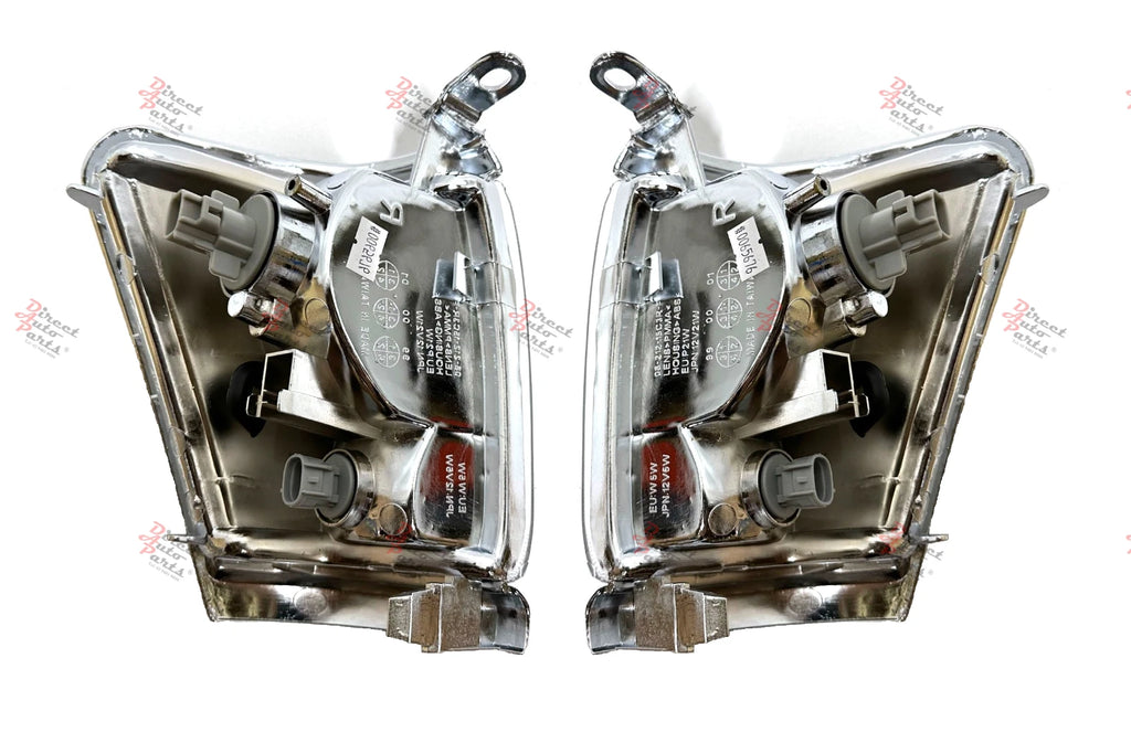 *NEW* INDICATOR CORNER LIGHT LAMP (CHROME) SUIT TOYOTA HILUX 1997 - 2001 PAIR