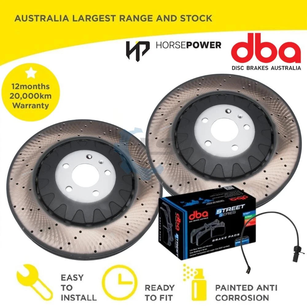Front Brake Pads with Sensors and Disc Rotors set for Audi SQ7 4M 16-20 400mm