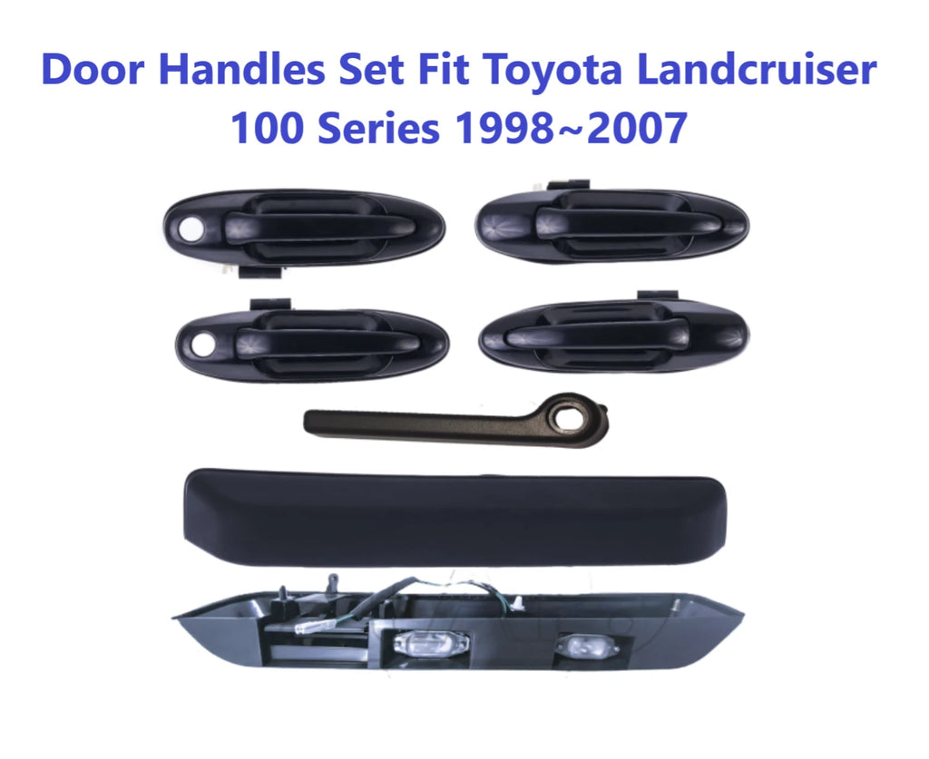 6pc Set Left Right Front Rear & Tailgate Outer Handle For Toyota Landcruiser 100