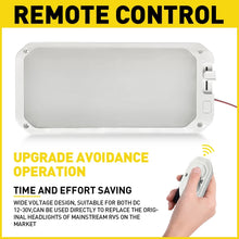 Load image into Gallery viewer, LED Interior Roof Cabin Light 12V Caravan Trailer Motorhome RV Boat Ceiling Lamp