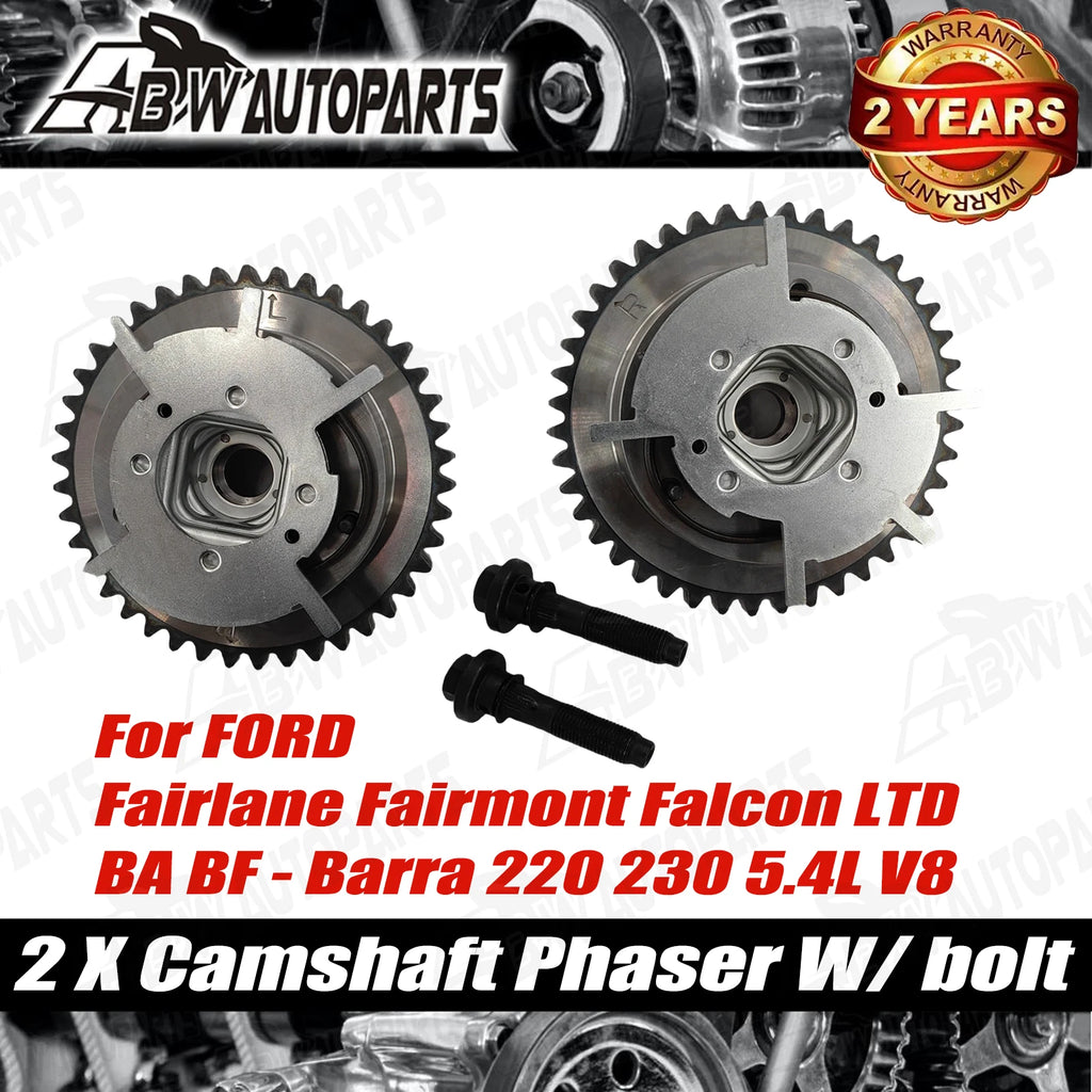 2PCS CAMSHAFT PHASERS For FORD LTD BA BF Barra 220 230 5.4L V8 2003-2007 New