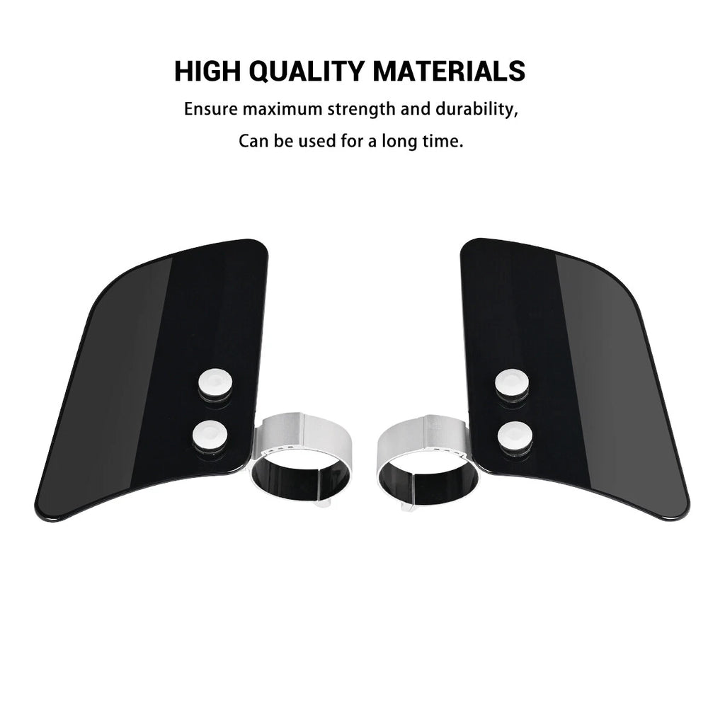 Black motorcycle front wind fork air deflector for Honda Kawasaki Yamaha