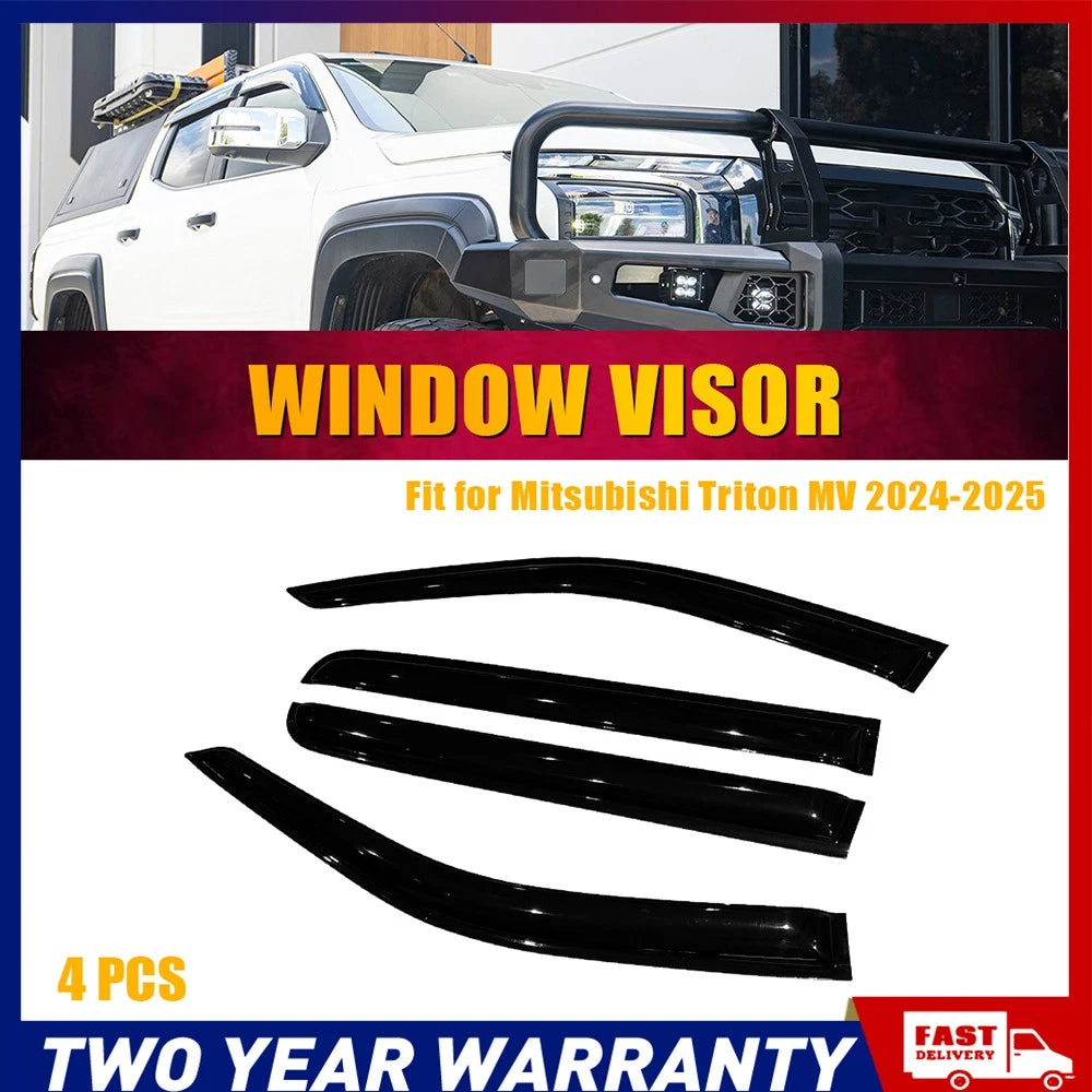 Weather shields Weathershields Window Visors for Mitsubishi MV Triton 2024+ Dual