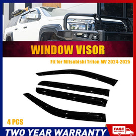 Weather shields Weathershields Window Visors for Mitsubishi MV Triton 2024+ Dual