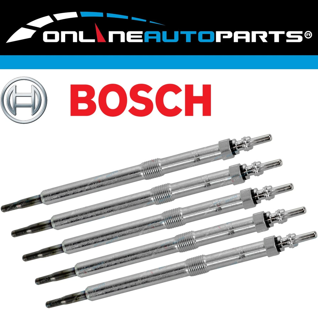 Bosch Glow Plug Set for Ssangyong Rexton Y220 2.7L RX270 2004~13 5cyl Diesel
