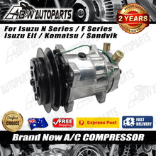 Load image into Gallery viewer, A/C Compressor For Isuzu N Series NPR300 3.6L 3.9L 4.3 4.6 4.8L 5.2L 4cyl Diesel