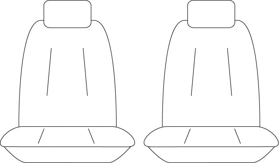 Sperling Getaway Neoprene Front Black - Black Stitch Seat Covers Suits Everes...