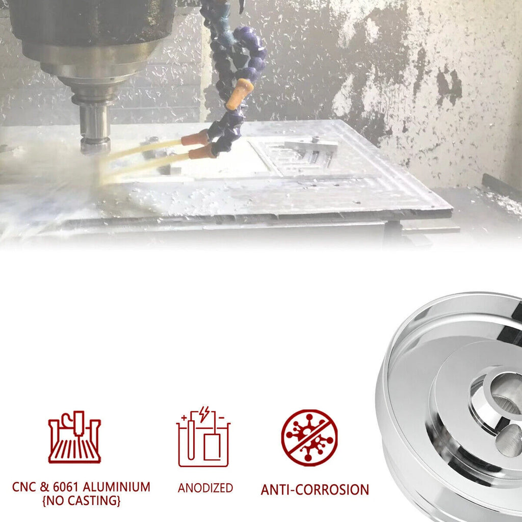 5 & 6 Hole Steering Wheel Polished Short Hub Adapter Kit For Ididit for GM Chevy