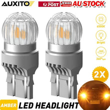 Load image into Gallery viewer, 2X T20 Amber White LED Indicator Turn Light Signal Bulb 7443 7440 Canbus Free AU