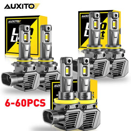For TOYOTA 9005 HB3 9006 H11 LED Headlight Globes High/Low Beam 12V 6-60PCS