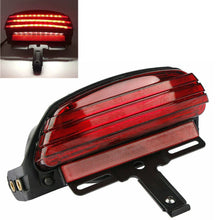 Load image into Gallery viewer, Motorcycle Tri-Bar Rear Fender LED Tail Brake Light For Harley FXST FXSTC Dyna S
