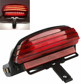 Motorcycle Tri-Bar Rear Fender LED Tail Brake Light For Harley FXST FXSTC Dyna S
