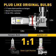Load image into Gallery viewer, AUXITO 9005/HB3 LED White Bulbs Headlight Kit Low Beam High 60W 15000LM 12V Pair