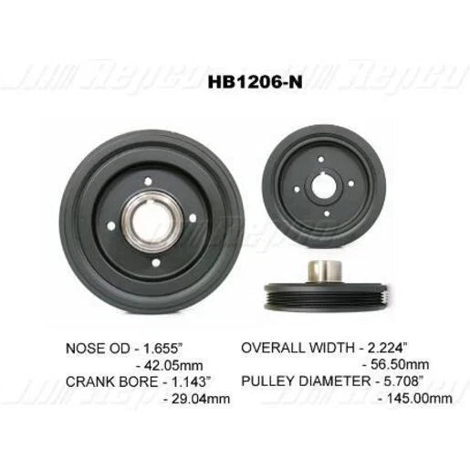 Powerbond OEM Replacement Harmonic Balancer HB1206N