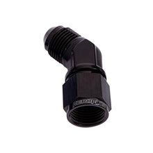 Load image into Gallery viewer, Aeroflow AF142-10BLK 45Deg Female - Male -10AN Black Swivel Nut