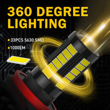 Load image into Gallery viewer, AUXITO H8 H9 H11 LED Fog Light Headlight Globes Bulb H/Low Kit Beam Amber White.