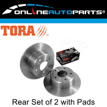 Load image into Gallery viewer, 2 Rear Disc Rotors + Brake Pads for Commodore VN VG VP VR VS 88~97 V6 V8 non IRS