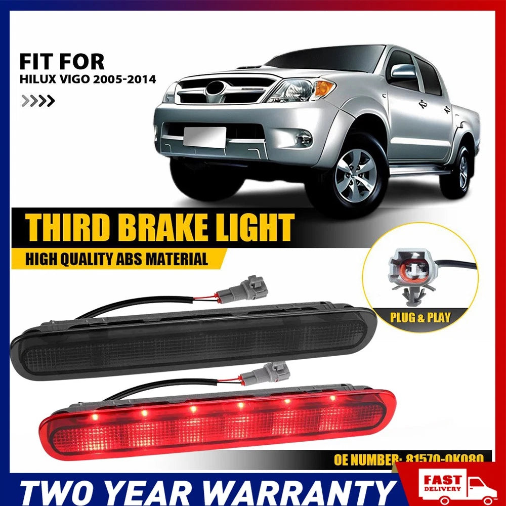 Red Smoked LED Tail Light Tailgate Brake Lamp For HILUX Vigo 05-14 81570-0K080 A