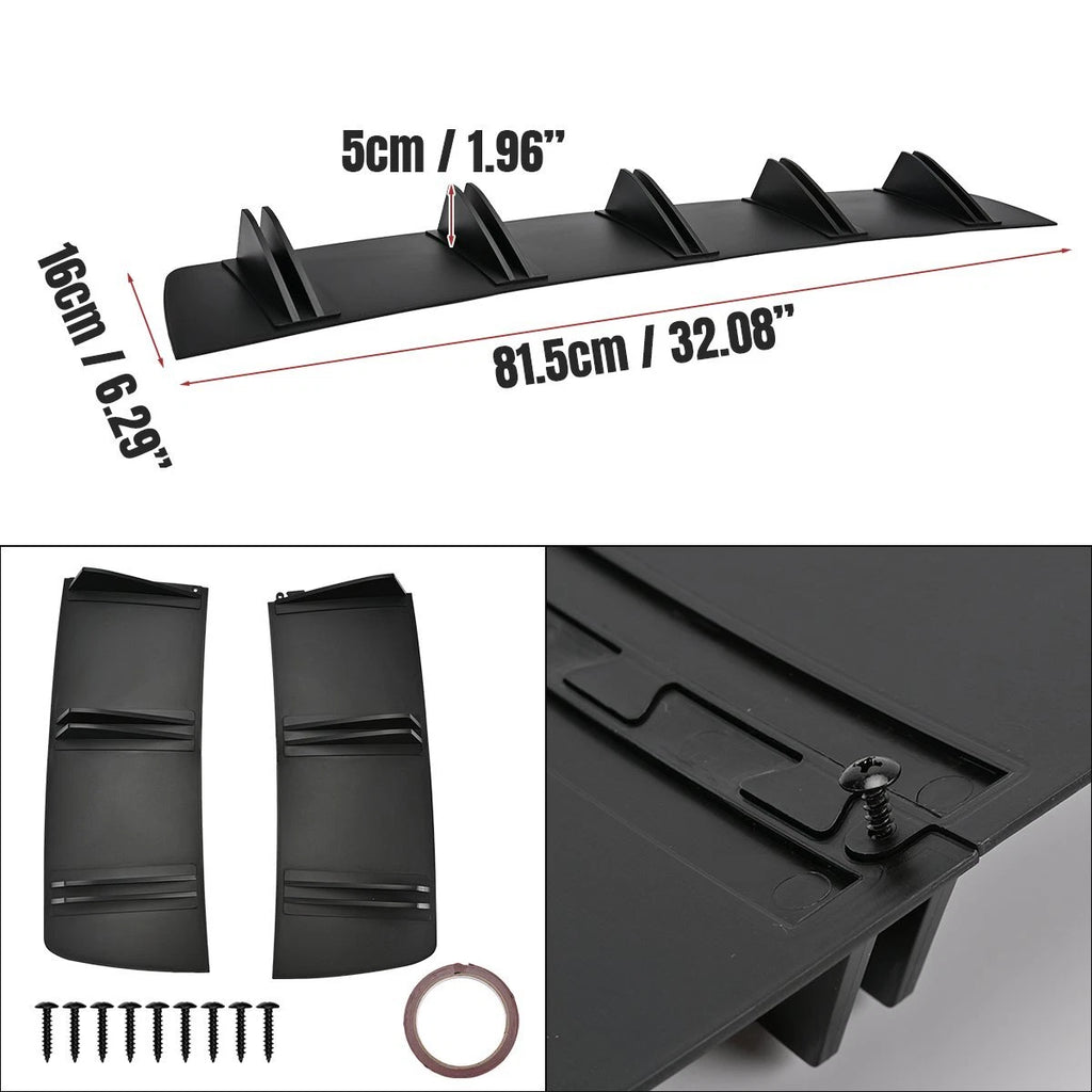 Rear Bumper Diffuser Shark 5Fins Spoiler Lip Splitter For Holden Commodore VE VF