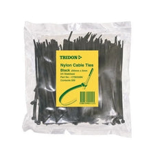 Load image into Gallery viewer, Tridon Cable Tie Black 200X5mm Pack Of 500 CTB205BK
