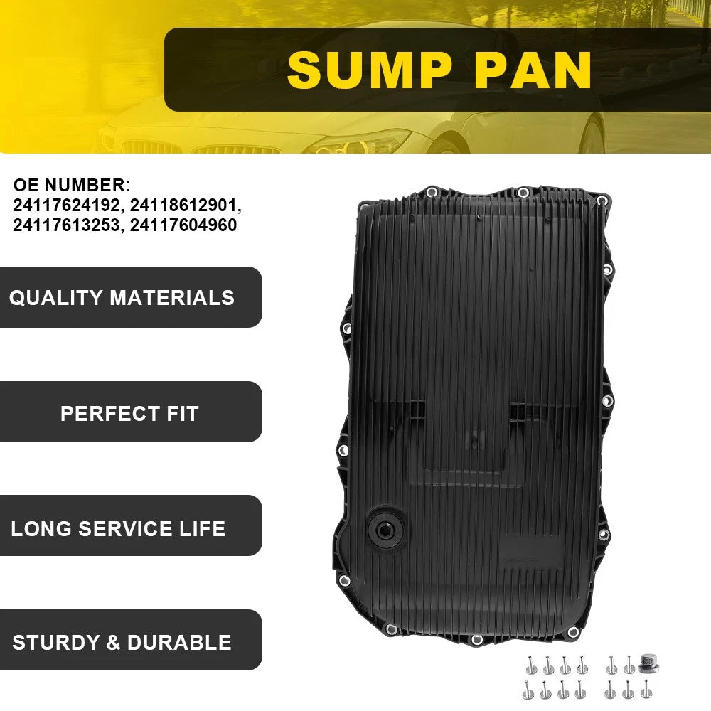 8-speed Auto Trans Oil Pan+Filter+Bolts Kit fits BMW 8HP45Z 8HP75Z 8HP50Z 8HP70Z
