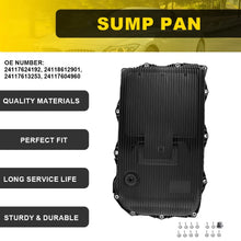 Load image into Gallery viewer, 8-speed Auto Trans Oil Pan+Filter+Bolts Kit fits BMW 8HP45Z 8HP75Z 8HP50Z 8HP70Z