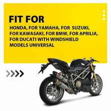 Load image into Gallery viewer, Clip On Motorcycle Windshield Extension Spoiler Wind Screen Deflector 29CM AU