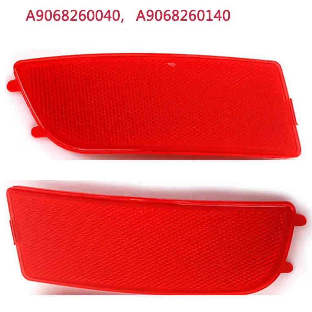 Pair LH +RH Rear Bumper Bar Reflector Light Red Lens For Benz Sprinter 2006-2018
