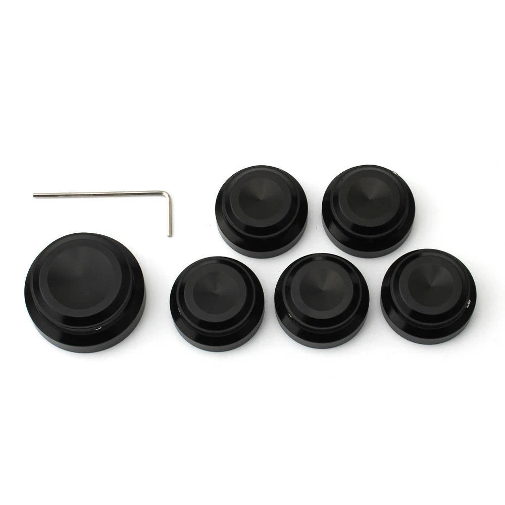 Black Nut Decoration Cover Cap Kit For Sportster S 1250 for Nightster 975 2022+