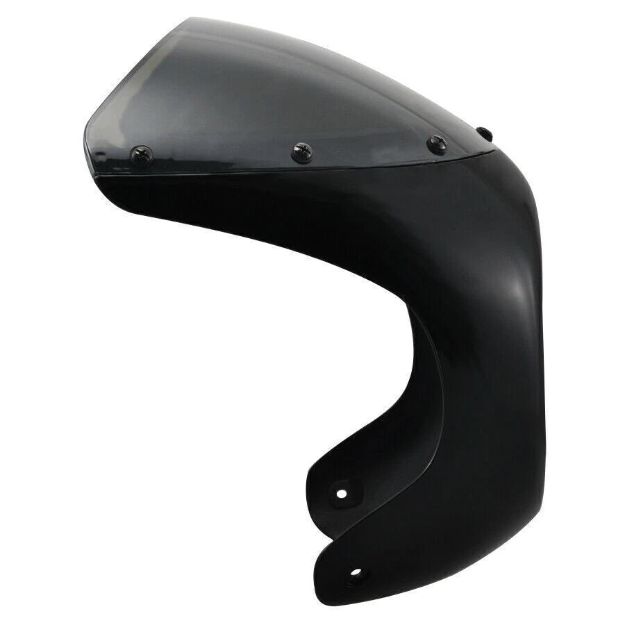 7inch Black Universal Motorcycle Headlight Fairing Retro Cafe Racer Windshield A