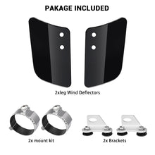 Load image into Gallery viewer, Black front fork wind air deflector motorcycle accessory for Honda Kawasaki Yamaha