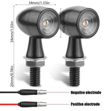Load image into Gallery viewer, 2X LED Indicators Amber Turn Signal Lights Mini Lamps Motorcycle Bike Universal