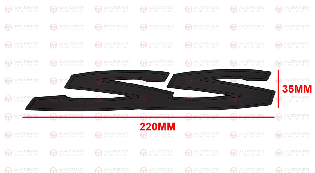 Matte Black Side Rear SS SSV Set Badge Emblem Holden Commodore VE VF SS 3PCS