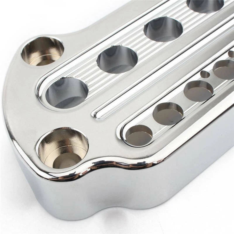 Chrome Front Indicator Handlebar Clamp Cover For Harley Sportster for Dyna 06+