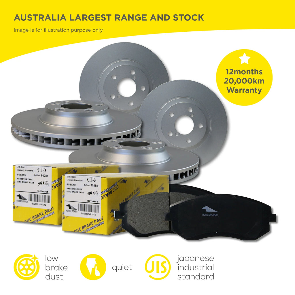 Holden Commodore Brake Rotors and Pads – Full Set Front & Rear for VT VX VY VZ (1997–2006)