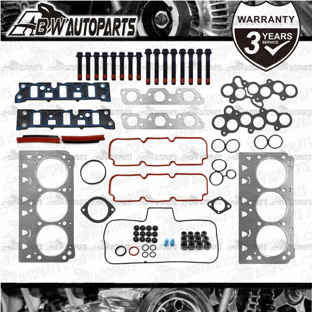 VRS HEAD GASKET SET/KIT+HEAD BOLTS FOR HOLDEN COMMODORE VU VX VY V6 3.8L 00-04