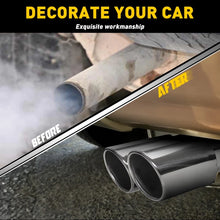 Load image into Gallery viewer, Stainless Steel Car Rear Round Exhaust Muffler Tail Trim End Pipe Tip Stright AU