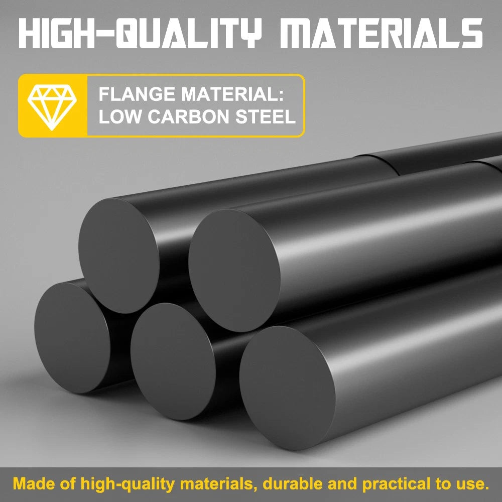 UNIVERSAL EXHAUST FLANGE PLATE GASKET KIT 2" 51MM 4 BOLT 304 STAINLESS STEEL SET